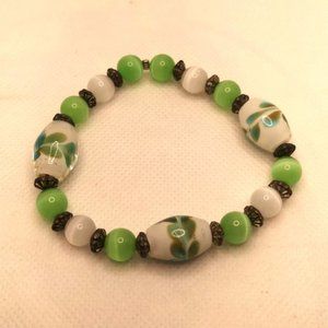 Handmade Glass Stretch Bracelet